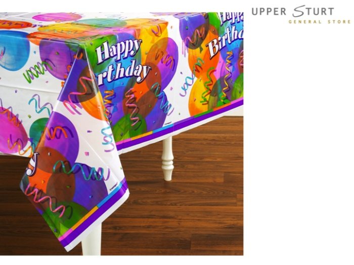 Brilliant Birthday Plastic Tablecover - 1 Piece