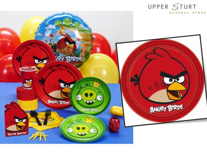 Angry Birds Dinner Plates - 8 Pack