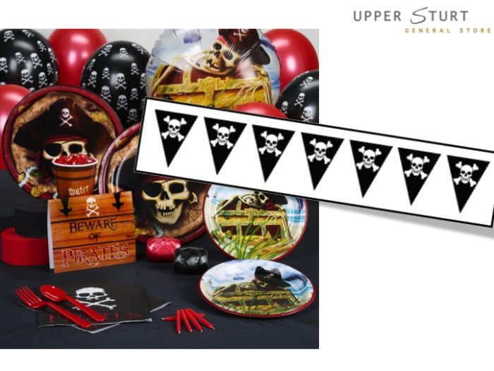 Jolly Roger Pennant Banner - 1 Piece