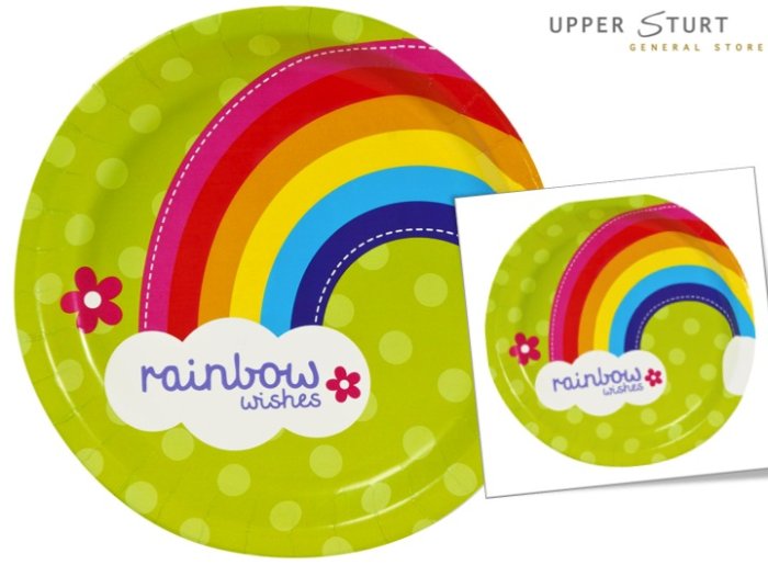 Rainbow Wishes Dinner Plates - 8 Pack