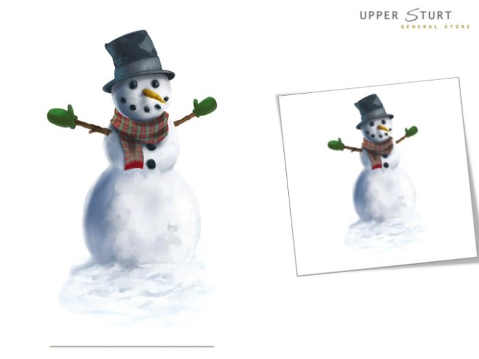 Snowman Peel 'N Place - 1 Piece