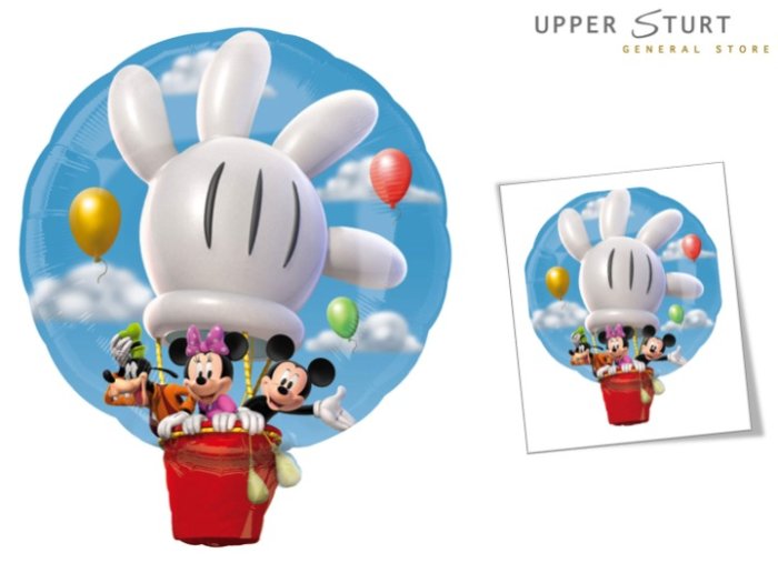 Disney Mickey Hot Air Balloon Jumbo Foil Balloon -  Piece