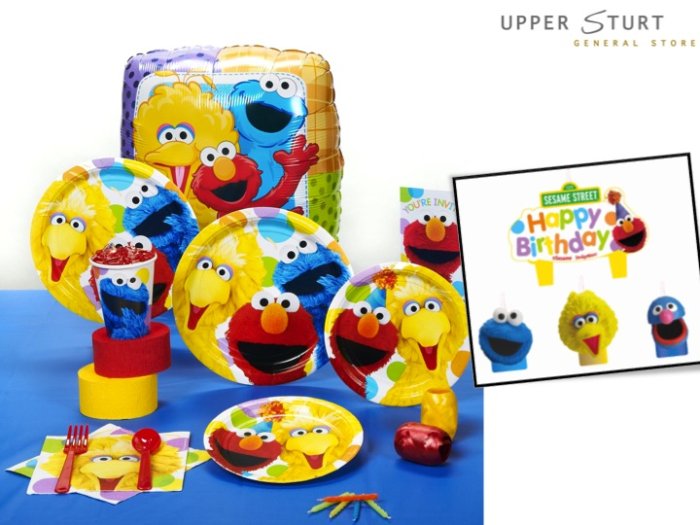Sesame Street Party Molded Cake Candles