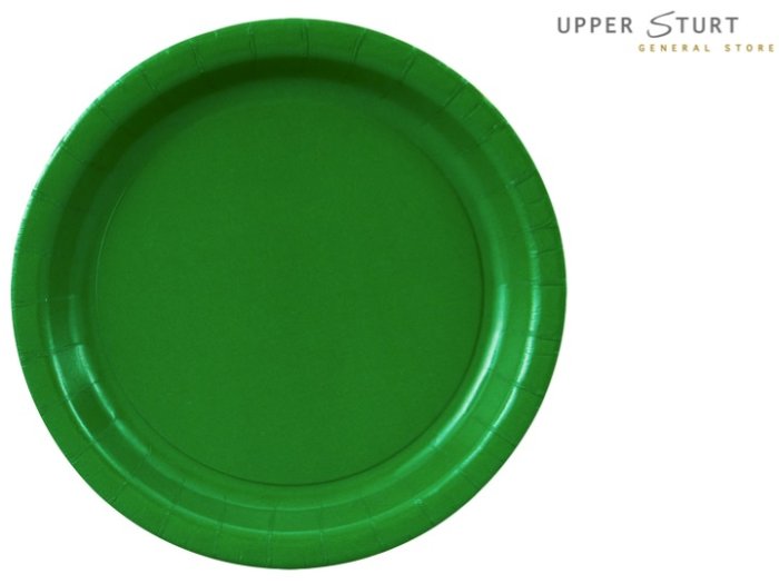 Green Dinner Plates - 24 Plates