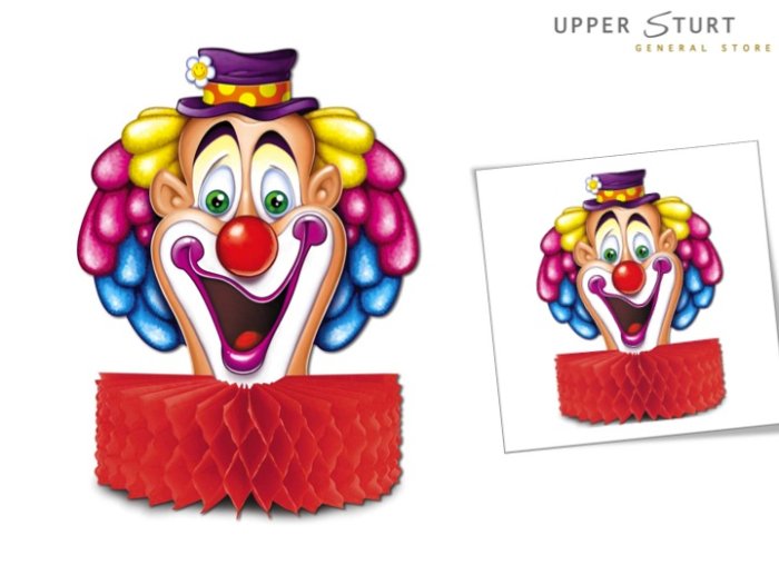 Honeycomb Clown Centerpiece - 1 Piece