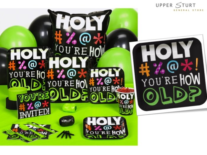 Holy Bleep Square Dinner Plates - 8 Pack