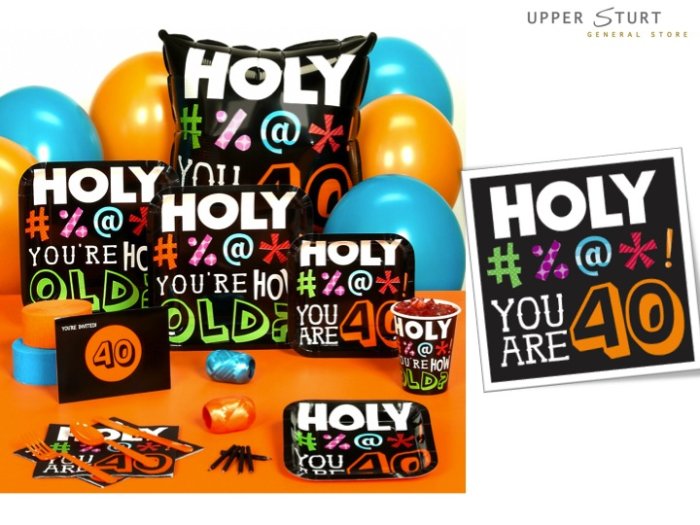 Holy Bleep 40 Lunch Napkins - 16 Pack