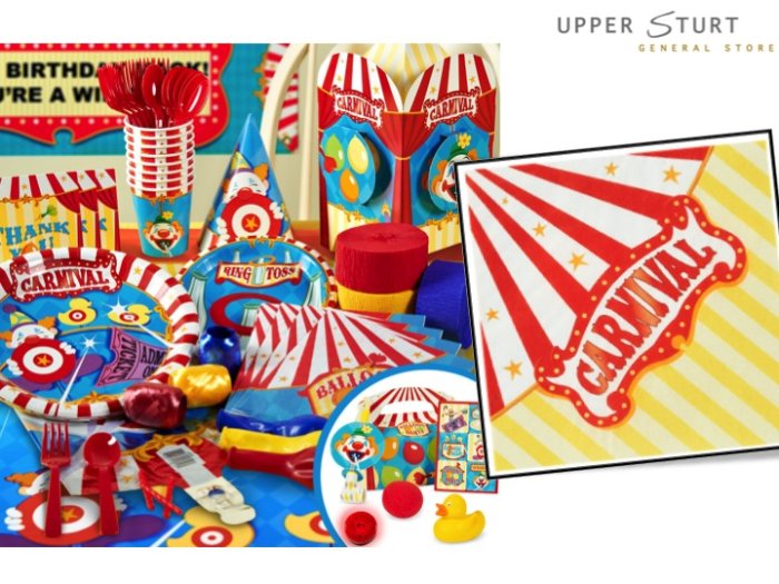 Carnival Games Beverage Napkins - 20 Pack