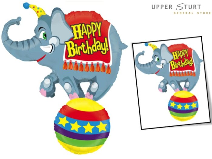 Circus Elephant Jumbo Foil Balloon - 1 Piece