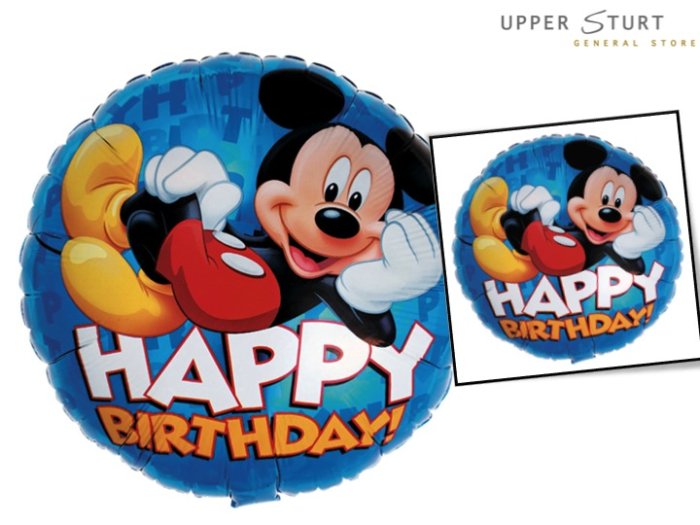 Disney Mickey Happy Birthday Foil Balloon - 1 Piece