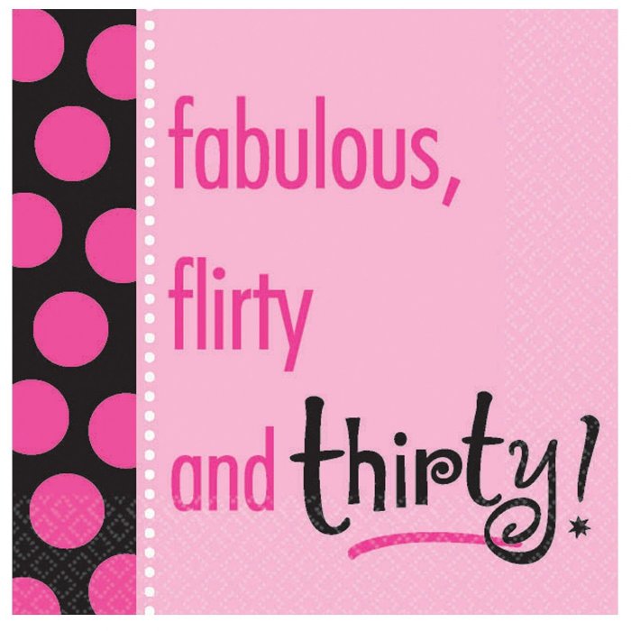 Another Year of Fabulous 30 Beverage Napkins - 16 Pack - Image 2