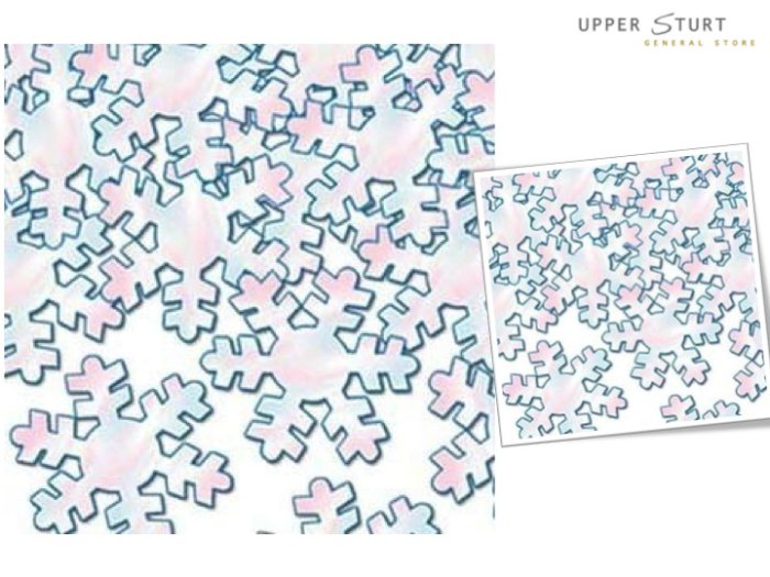Confetti Snowflakes Opalescent