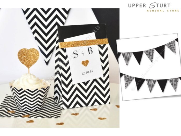 Chevron Black Bunting