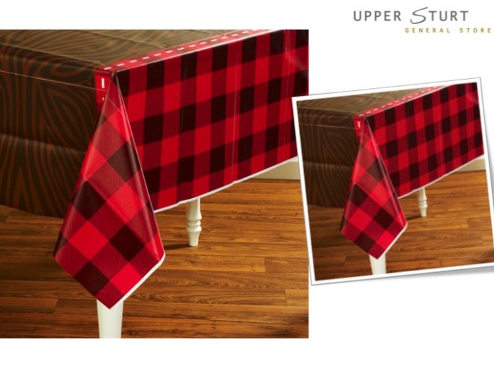 LumberJack Plastic Tablecover - 1 Piece