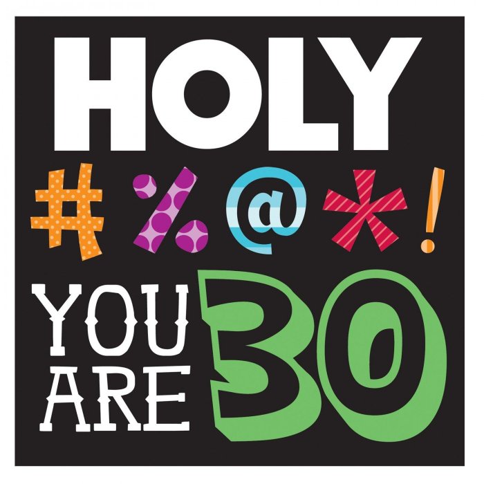 Holy Bleep 30 Lunch Napkins - 16 Pack - Image 2