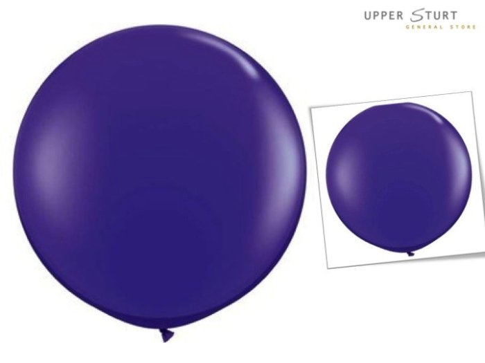 90cm Jewel Quartz Purple Balloon - 2 Pack