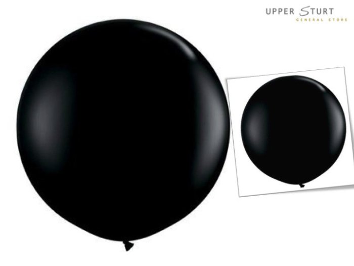 90cm Standard Fashion Onyx Black Balloon - 2 Pack