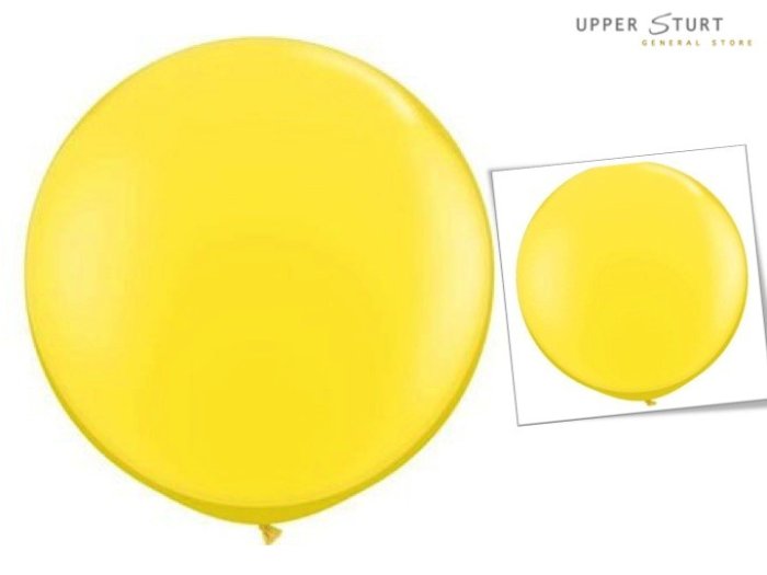 90cm Standard Yellow Balloon - 2 Pack