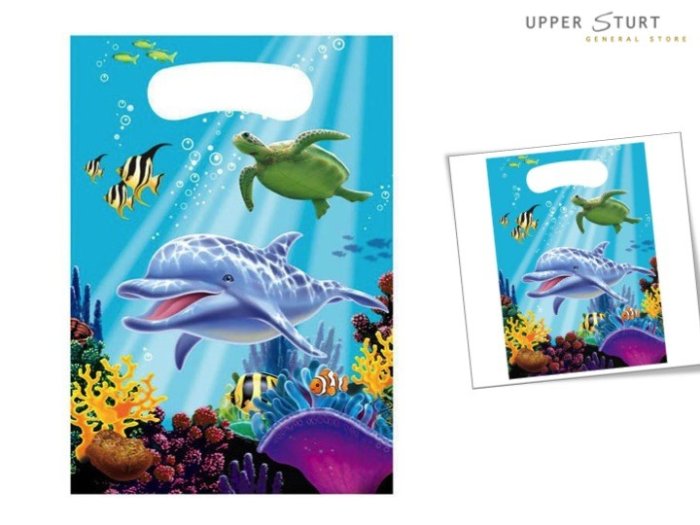 Ocean Party Loot Bags - 8 Pack