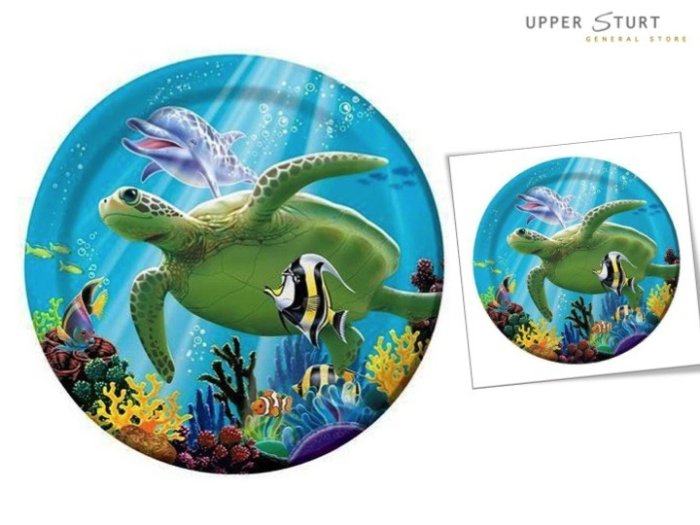 Ocean Party Dessert Plates - 8 Packs