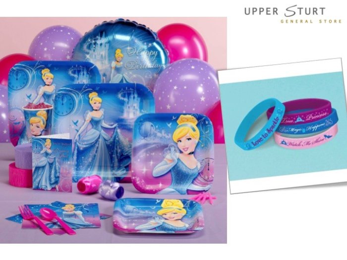 Cinderella Rubber Bracelet - 4 Pack