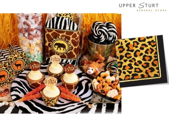 Safari Adventure Party Beverage Napkins - 20 Pack