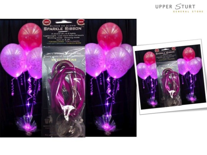 Sparkle Ribbon Pink (80cm Long)