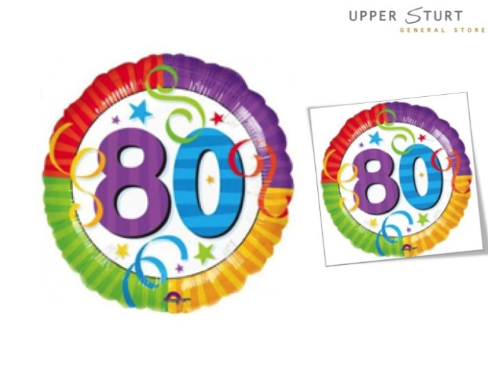 80 Perfection Foil Balloon - 1 Piece