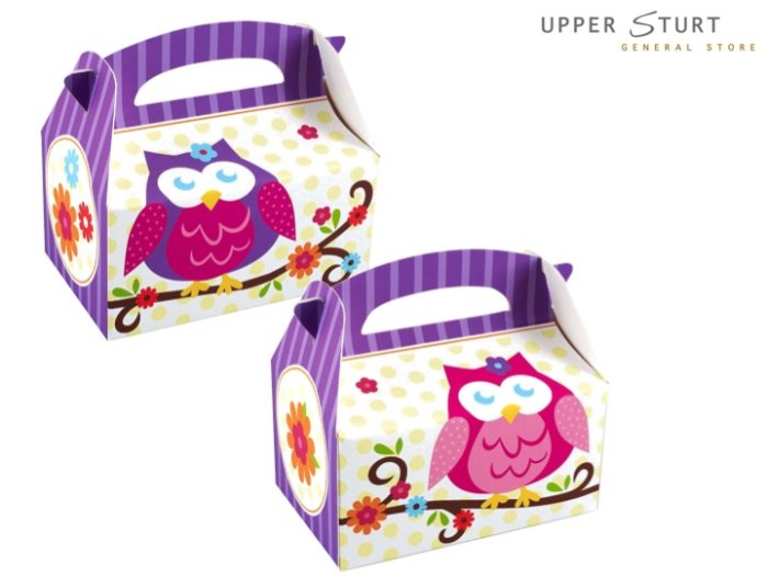 Owl Blossom Empty Favor Boxes - 1 Piece