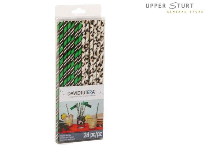 David Tutera Wild Side Paper Straws - 24 Pack