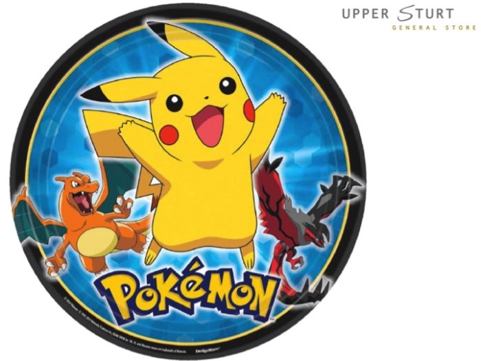 Pokemon Dinner Plates - 8 Pack