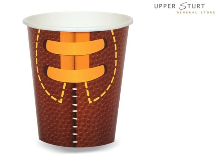 Football Game Time 9 oz. Cups - 8 Pack