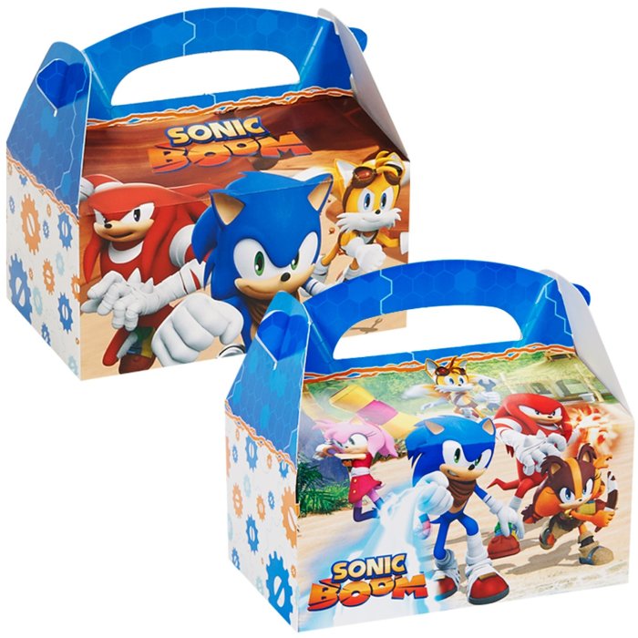Sonic Boom Empty Favor Boxes - 1 Piece