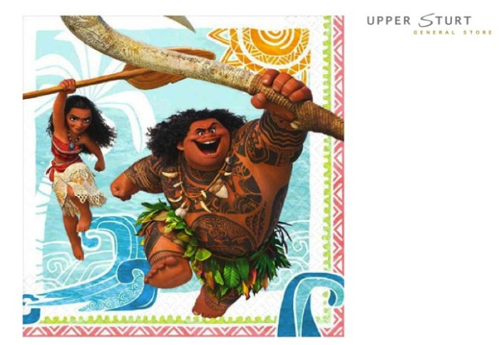 Disney Moana Lunch Napkins - 16 Pack