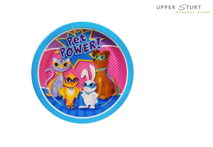 Super Hero Pets Dessert Plates - 8 Pack