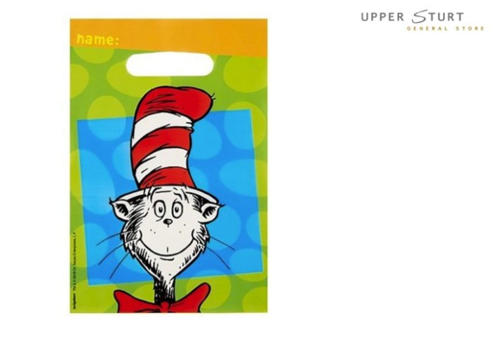 Dr Seuss Loot Bags - 8 Pack