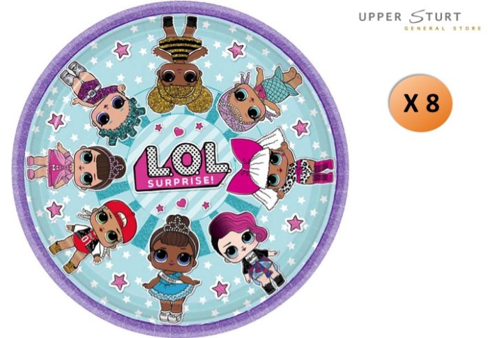 LOL Surprise Dinner Plates 8 Pack