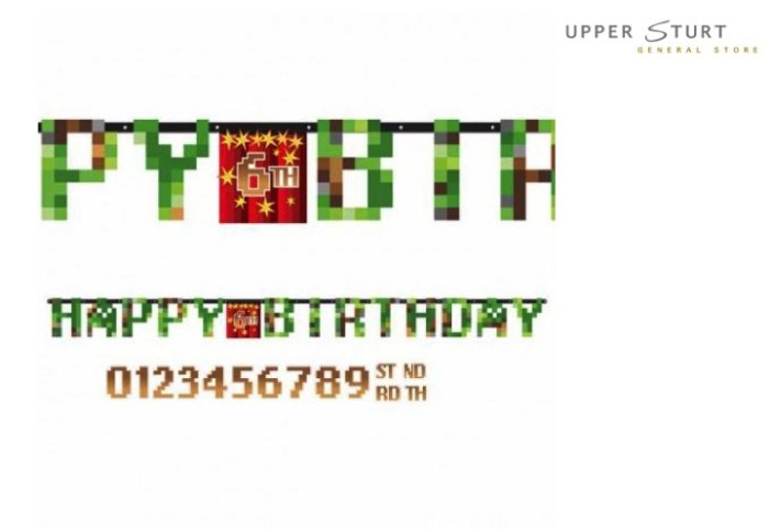 Minecraft Party Jumbo Banner TNT Party Supplies