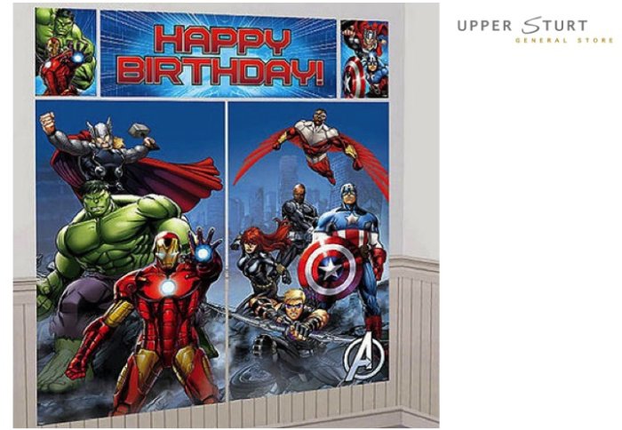 Avengers Scene Setter 5 Piece Set Party Decorations Birthday Party Supplies