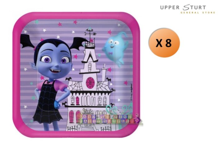 Vampirina Dessert Plates 8 Pack Birthday Party Supplies