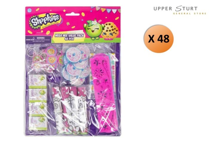 Shopkins Mega Mix Favour Pack 48 Pieces Party Favours Party Supplies
