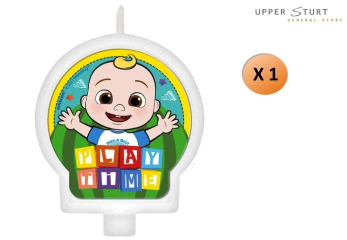 Cocomelon Birthday Candle 1 Piece Party Supplies