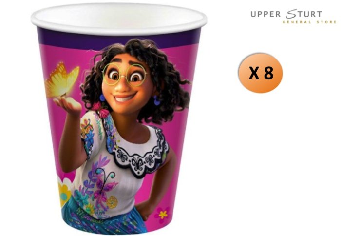 Encanto Cups 266ml 8 Pack Paper Birthday Party Supplies