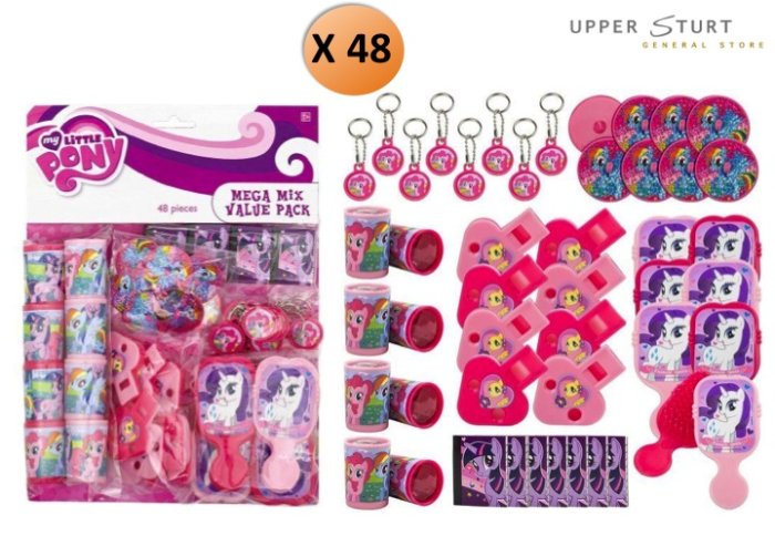 My Little Pony Mega Mix Value Pack Party Favour 48 Piece 8 Person Party Supplies