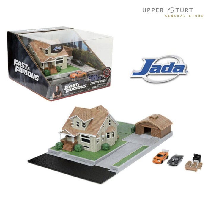 Fast and Furious Dom's House NanoScene with 2 Vehicles Jada EXPERT PACKAGING