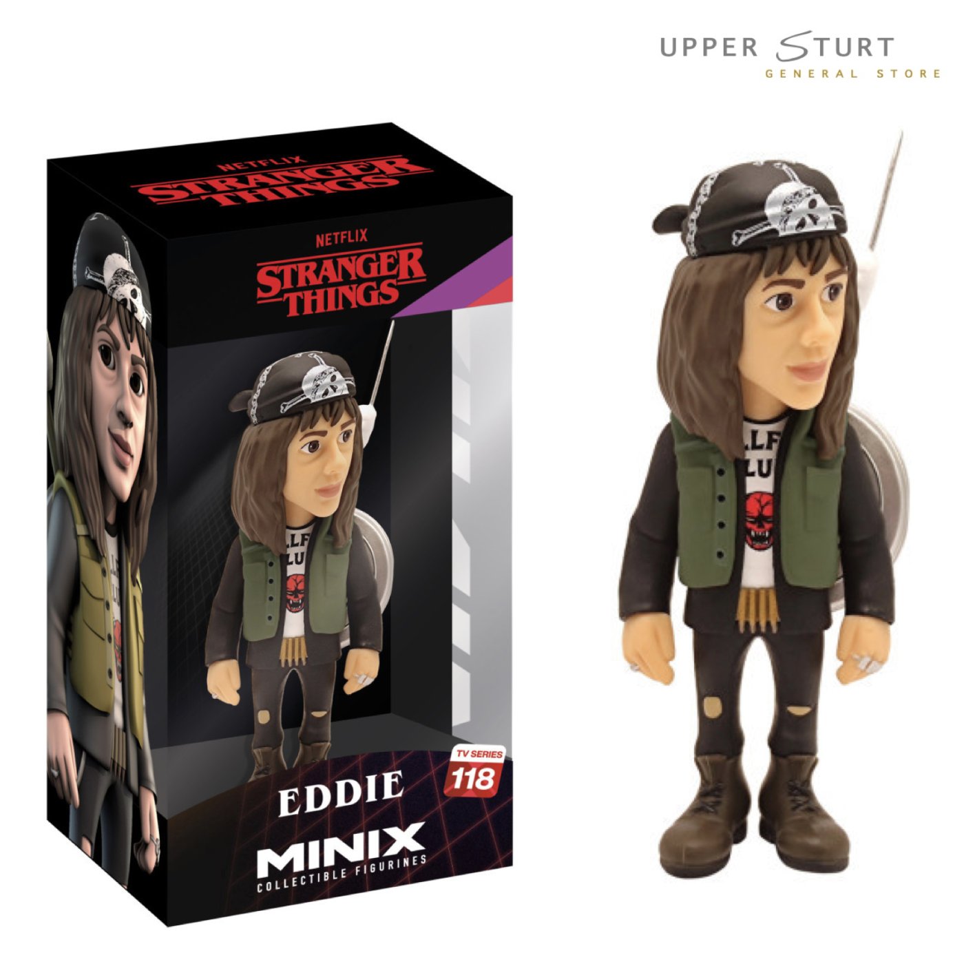 MINIX Stranger Things Eddie 5" Action Figure EXPERT PACKAGING