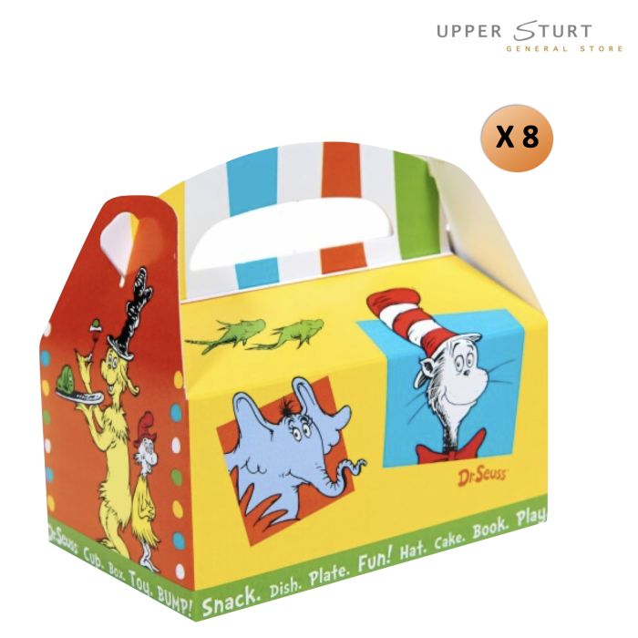 Dr Seuss Favourites Empty Favour Boxes 1 Piece Birthday Party Supplies