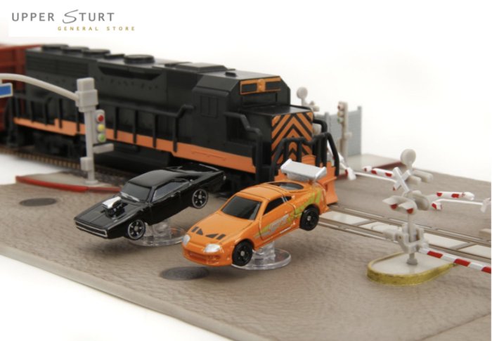 Fast and Furious Nano Train Scene NanoScene Incl 2 Cars Jada EXPERT PACKAGING