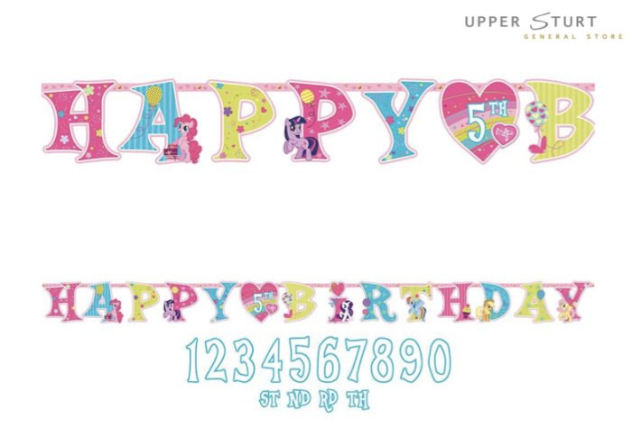 My Little Pony Jumbo Banner Age Birthday Party Supplies