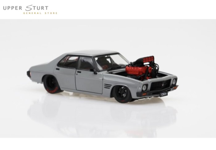 Cool Grey Blown HQ Custom Holden Monaro Fully Detailed Opening Doors, Bonnet and Boot. 1:24 Scale